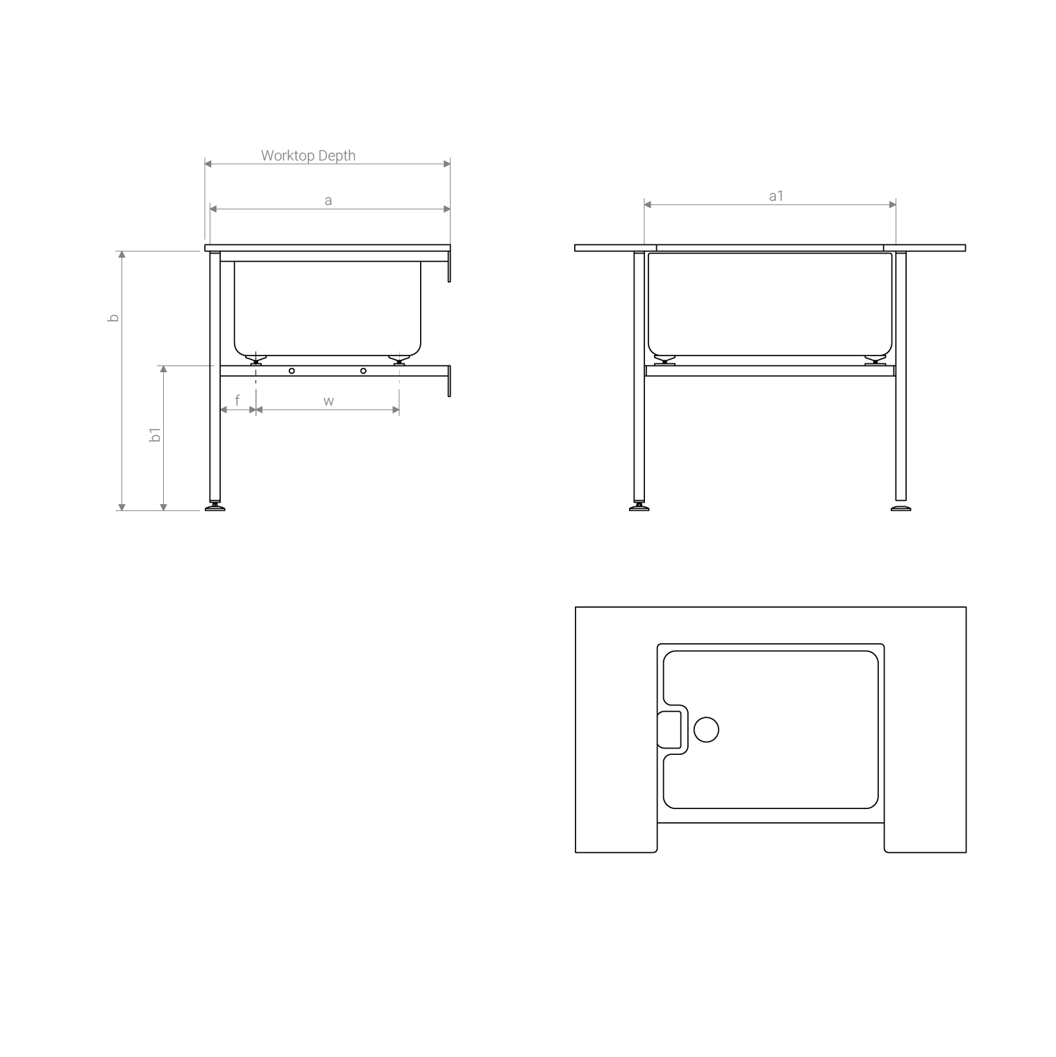 Adjustable Workbench & Belfast Sink Support Stand