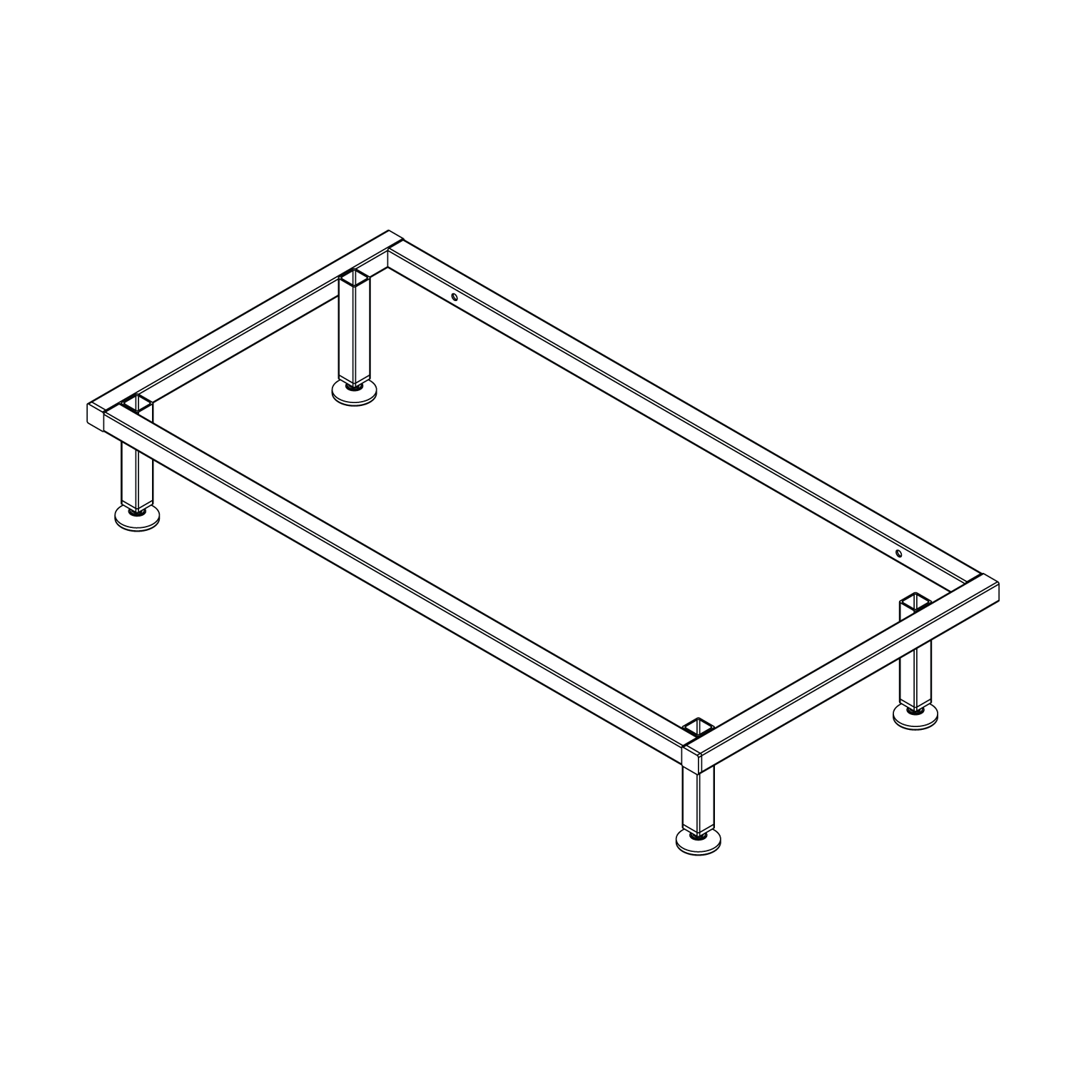 Low level wall fixed locker support stand
