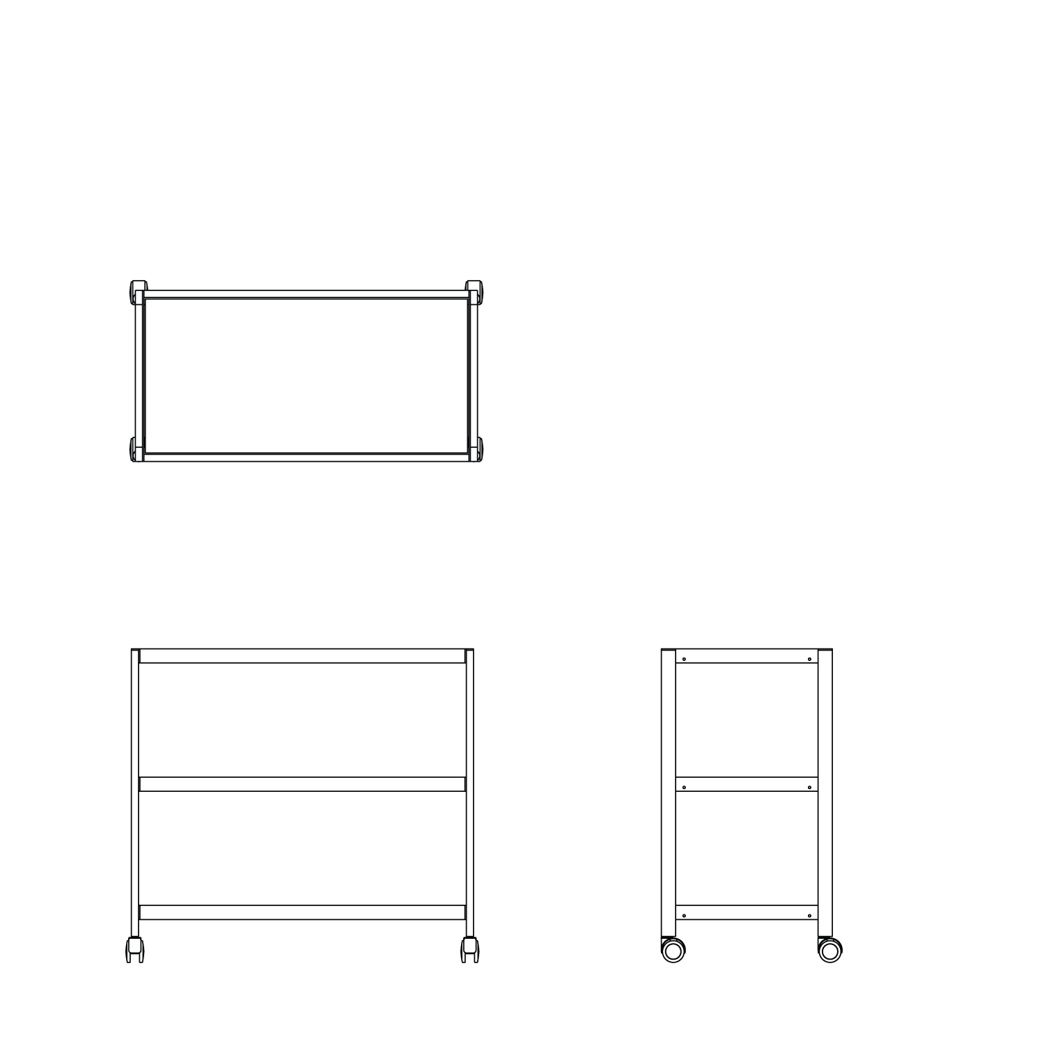 Mobile 3 tier heavy duty racking system